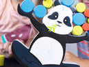 BoomBoom the Balancing Panda game features a playful panda character balancing colorful wooden discs. Suitable for children, this engaging game encourages fine motor skills and hand-eye coordination as players take turns stacking discs without toppling the panda.