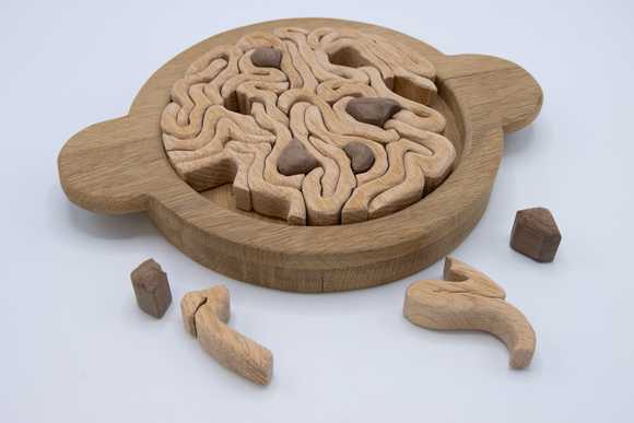 Pasta Puzzle - 9" Hand Carved
