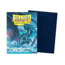 A pack of Dragon Shields card sleeves in Midnight Blue, featuring a dragon design on the packaging.