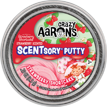 Mini Strawberry Shortcake - 2" Scentsory Thinking Putty Tin 