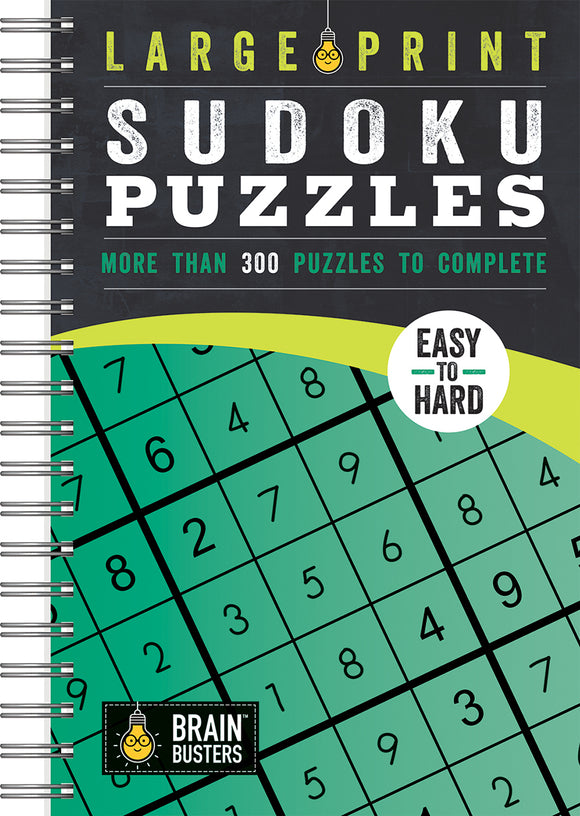 Large Print Sudoku Puzzles Green: More than 300 Puzzles to Complete
