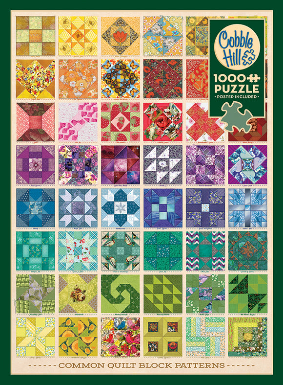 Common Quilt Blocks puzzle (1000 pc)
