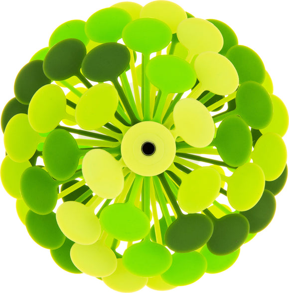 The Lollipopter Green Apple by Beyond 123 is a vibrant, interactive fidget toy designed with green and yellow rounded petals that spin and twirl. Its unique shape invites playful engagement, making it perfect for stress relief or sensory enjoyment.
