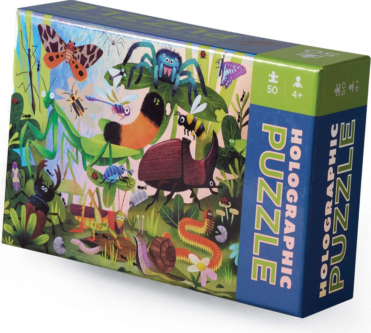 Backyard Bugs: 50pc Holographic Puzzle | EurekaPuzzles