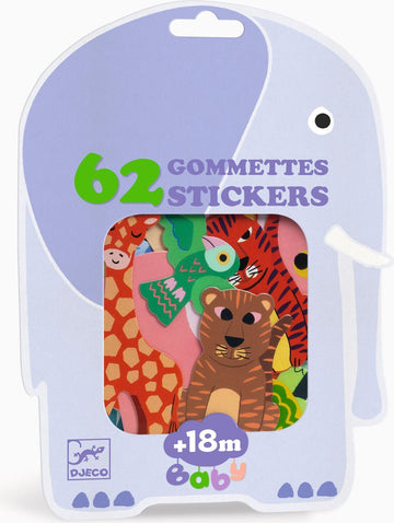 Safari Animals Baby Stickers