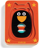 Max & Co 4 Layer Puzzle by DJECO features a colorful, multi-layered jigsaw design with a playful character in vibrant colors. Suitable for children, this educational toy enhances cognitive skills and hand-eye coordination while providing hours of fun.