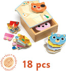 Wooden Puzzles Dressup Mix