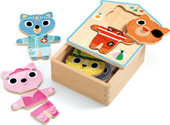 Wooden Puzzles Dressup Mix