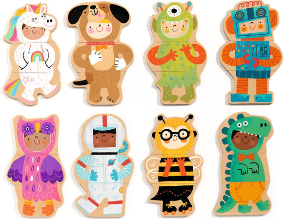 DJECO Wooden Magnets Fancy-up
