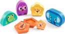 The Kimani Wild by DJECO features a colorful set of animal-themed stacking blocks. Each block is shaped like a different animal, including a frog, owl, lion, and elephant, designed for engaging play. The vibrant colors and cute designs make them appealing for young children, promoting motor skills and imaginative play.