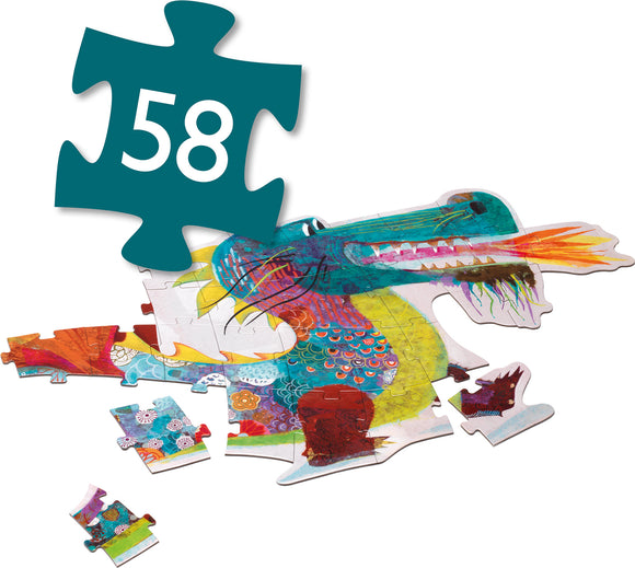 Giant Floor Puzzles Leon the Dragon - 58pcs