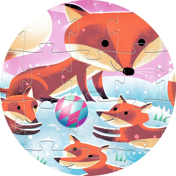 Ginger Little Fox 24pc Silhouette Jigsaw Puzzle