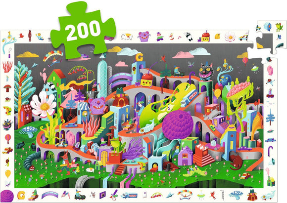Crazy Town 200pc Observation Jigsaw Puzzle + Poster