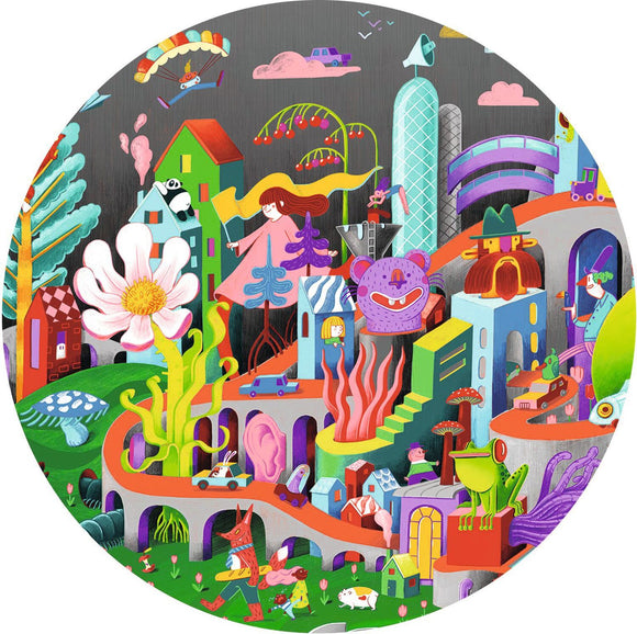 Crazy Town 200pc Observation Jigsaw Puzzle + Poster