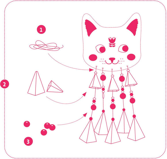 Kitty DIY Wind Chime Craft Kit