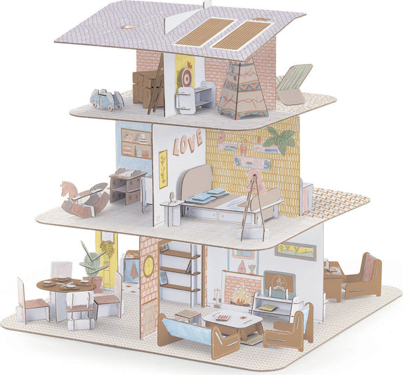 DIY Color Assemble Play Craft Kit: Doll House