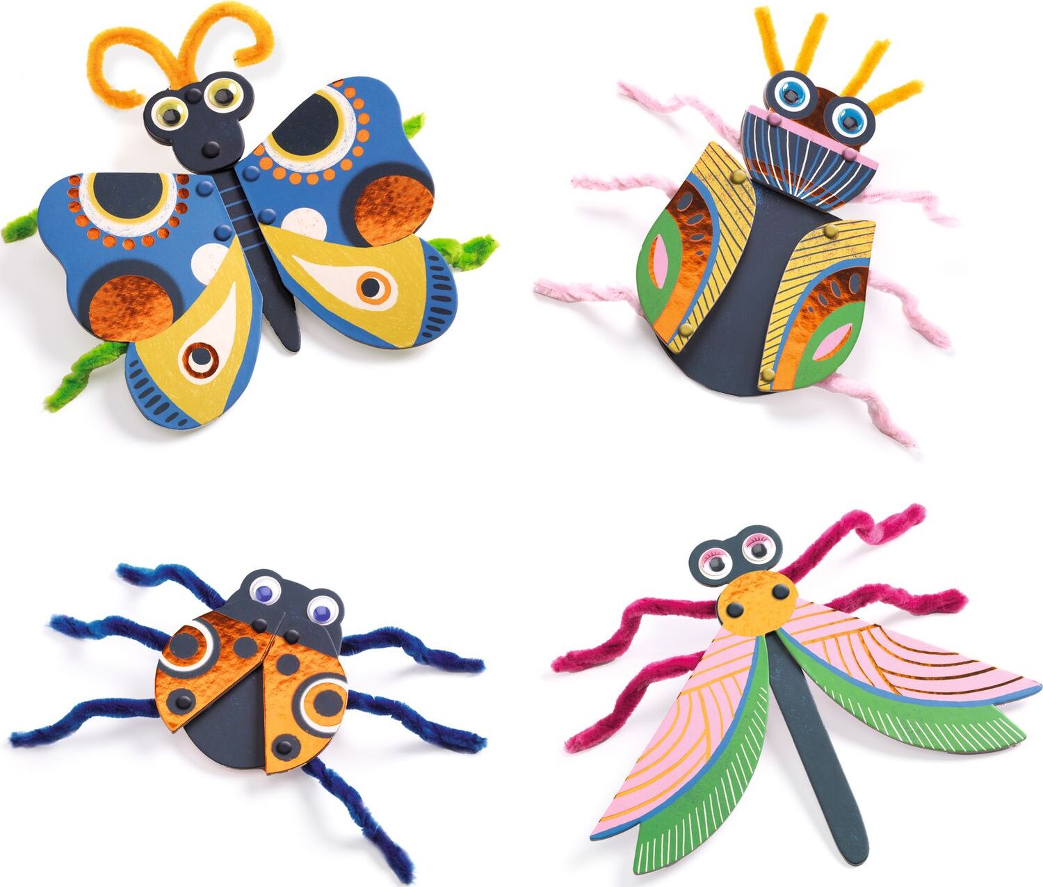 Fuzzy Bugs 3D Collage