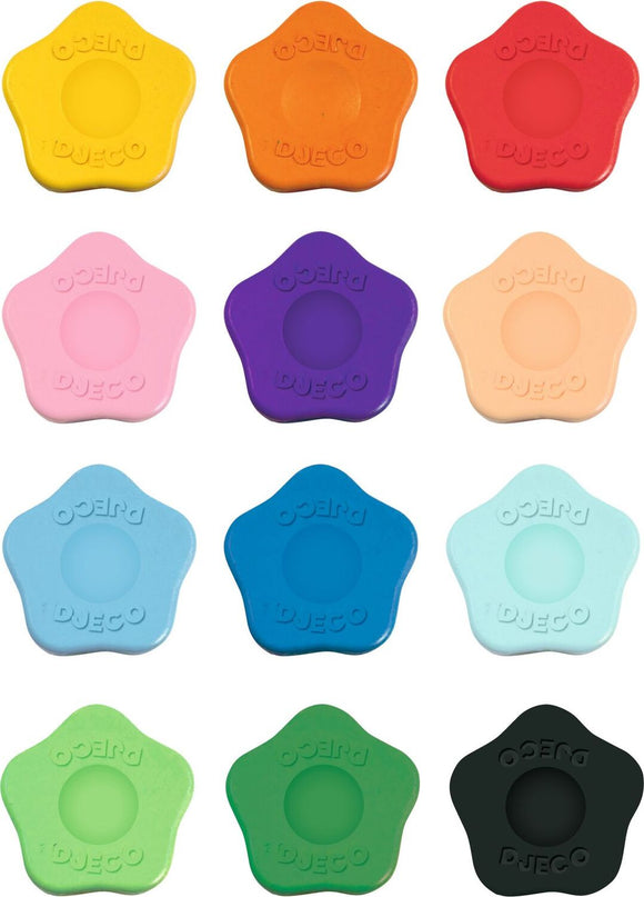 12 Flower Crayons