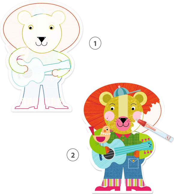 DJECO Animalo-Len Paint With Water Activity Set