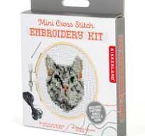 Cat Mini Cross Stitch Embroidery Kit