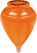 The Imperial Spin Top is a bright orange spinning toy with a smooth, rounded design, ideal for engaging play and mesmerizing spinning performance. Made by Flambeau Products, this classic toy features a sturdy base and is perfect for kids and adults alike, offering endless fun.