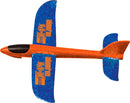 The X-14 Glider is a colorful toy plane featuring vibrant blue and orange wings. It includes a hand launcher for easy operation, ideal for outdoor fun. Perfect for children and enthusiasts, this glider offers exciting flight experiences.