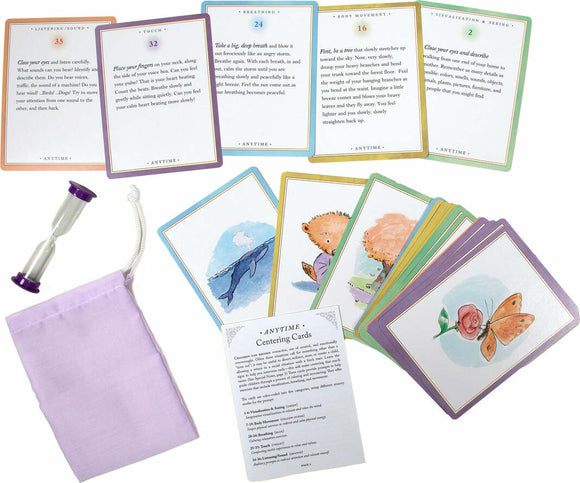 Anytime centering cards and timer