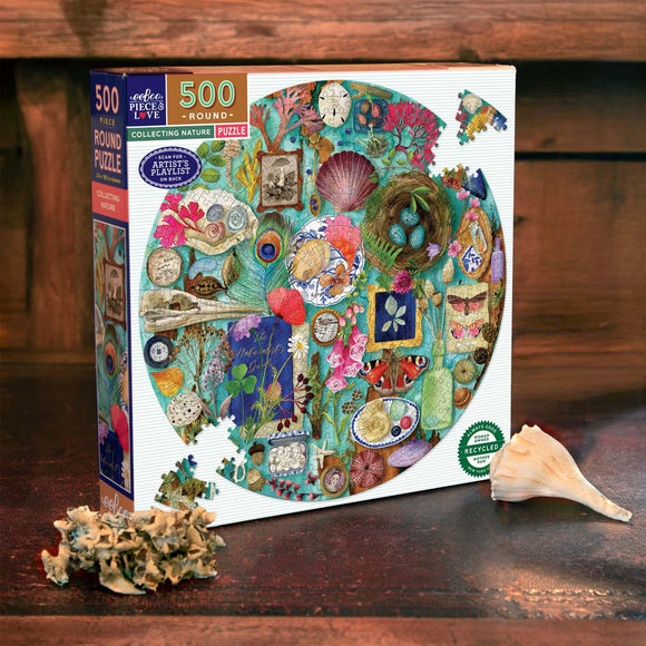 Collecting Nature (500 piece round puzzles)
