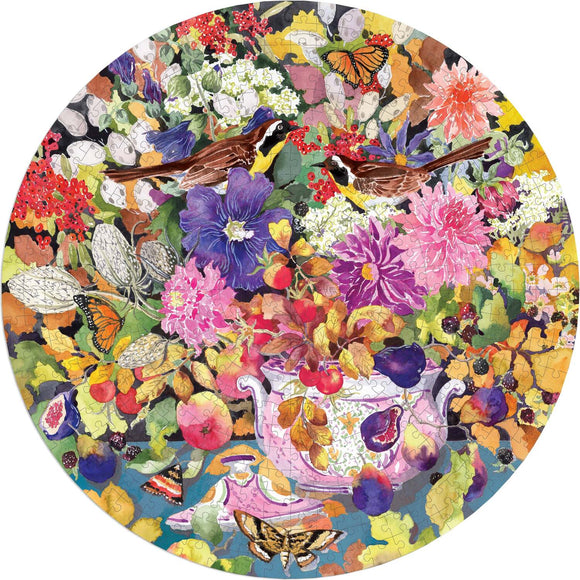 Autumn Bouquet (500 piece round puzzles)