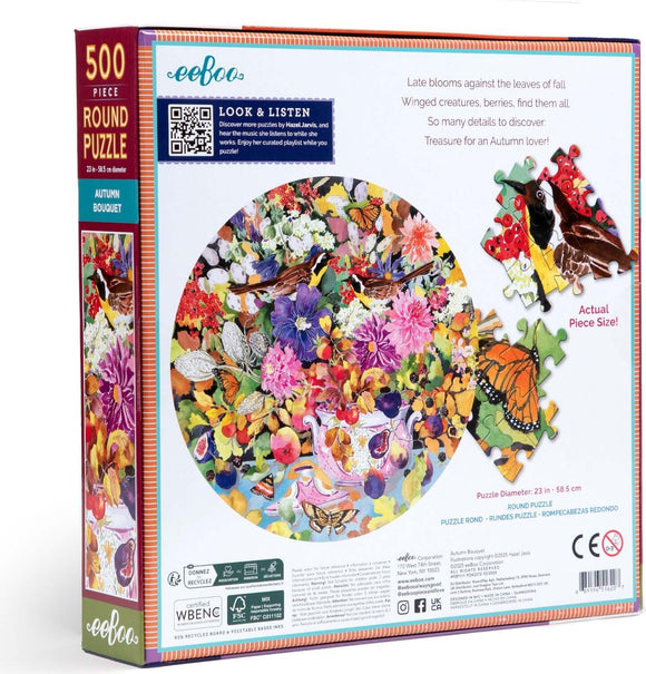 Autumn Bouquet (500 piece round puzzles)