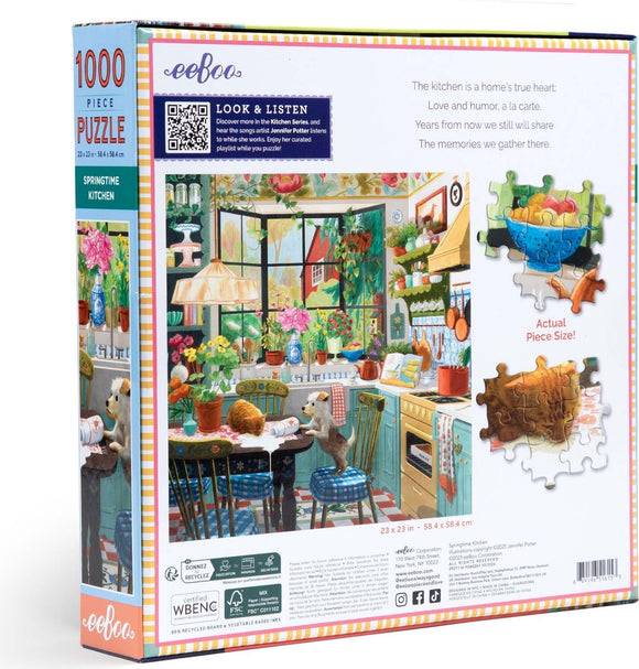 Springtime Kitchen (1000 piece square puzzles)