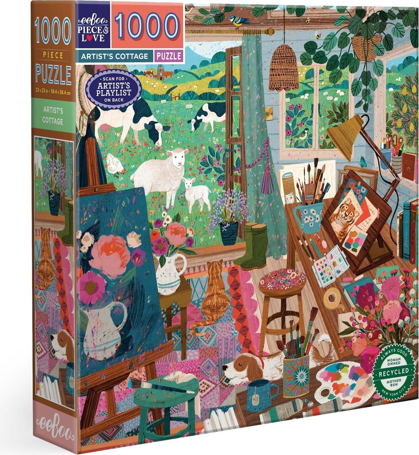 Artist's Cottage (1000 piece square puzzles)