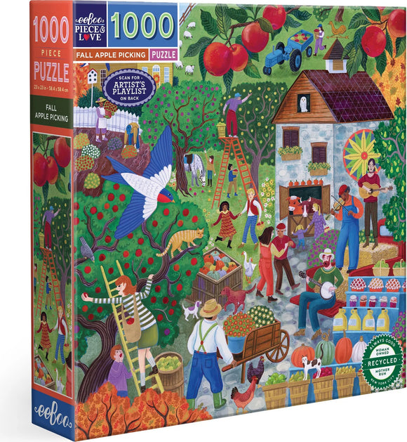 Fall Apple Picking 1000 Piece Puzzle
