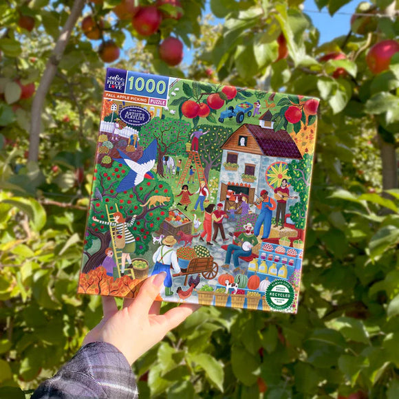 Fall Apple Picking 1000 Piece Puzzle