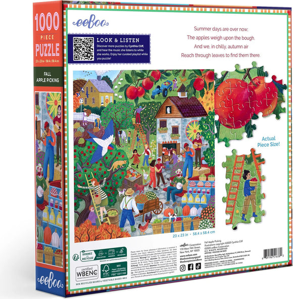 Fall Apple Picking 1000 Piece Puzzle