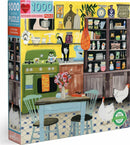 Kitchen Chickens (1000 piece square puzzles)