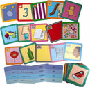 The Scavenger Hunt Game by Eeboo consists of colorful cards featuring various illustrations, including objects, animals, and activities. The cards are designed for indoor play, encouraging exploration and creativity among children as they engage in a fun scavenger hunt activity. The game fosters imaginative thinking and group interaction, perfect for family time or playdates.