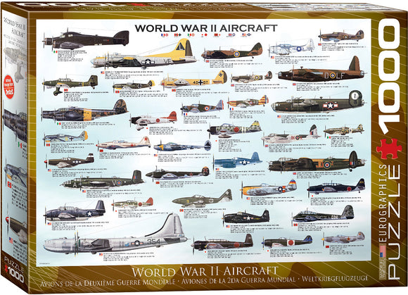 World War Ii Aircraft 1000-piece Puzzle