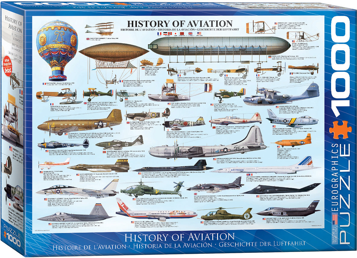 History Of Aviation 1000-piece Puzzle