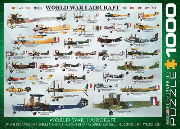 World War I Aircraft 1000-piece Puzzle