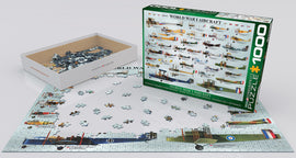 World War I Aircraft 1000-piece Puzzle