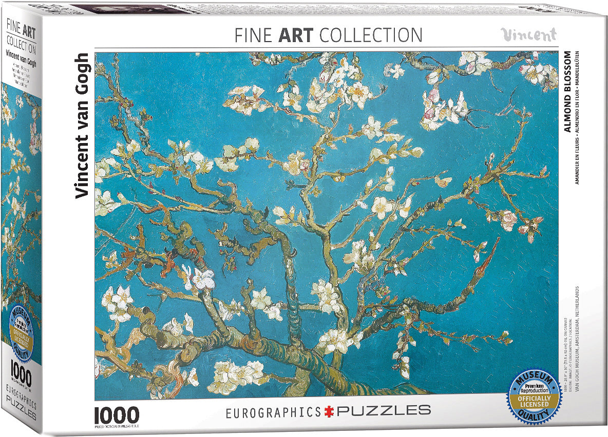 Almond Branches In Bloom By Vincent Van Gogh 1000-piece Puzzle