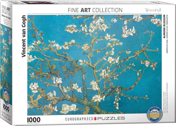 Almond Branches In Bloom By Vincent Van Gogh 1000-piece Puzzle
