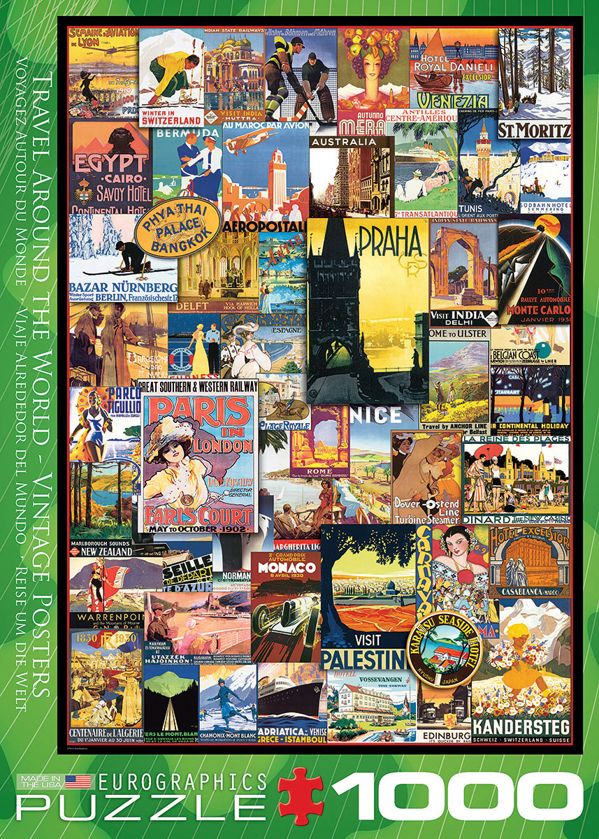 Travel Around The World 1000-piece Puzzle