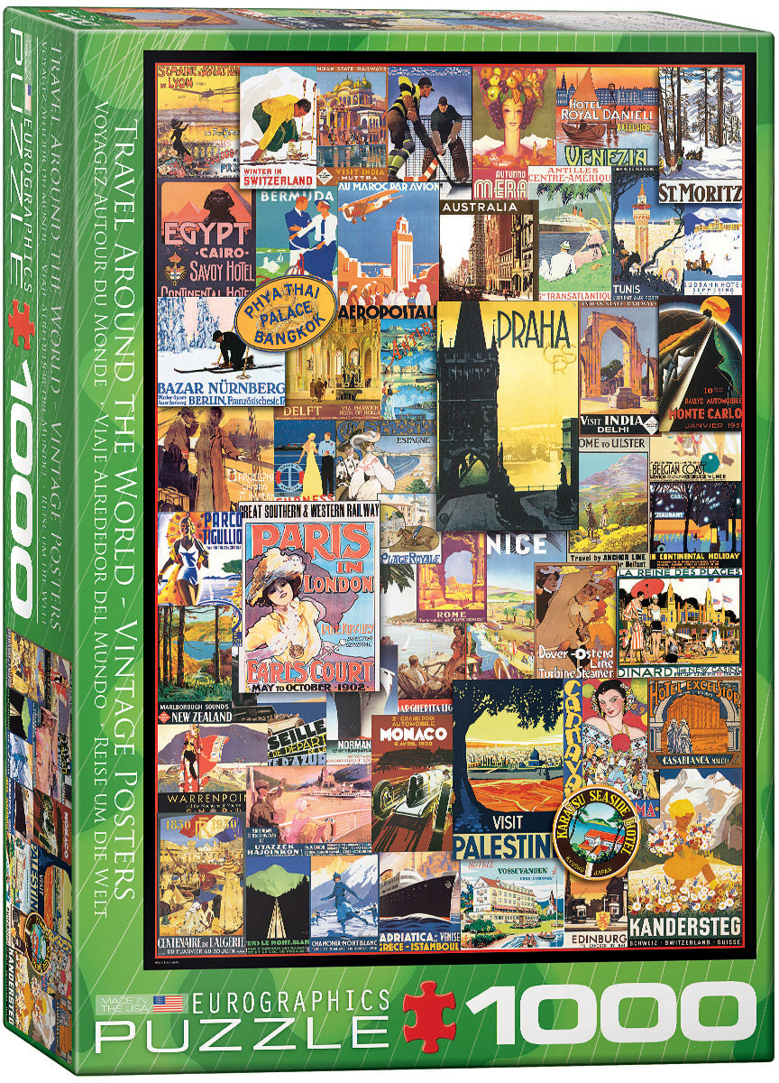 Travel Around The World 1000-piece Puzzle