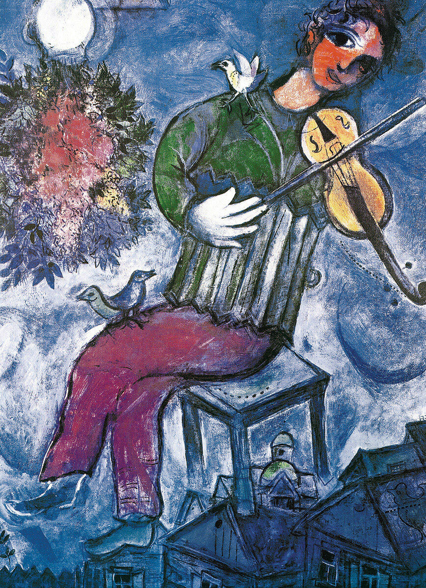 The Blue Violinist by Marc Chagall