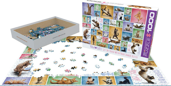 Yoga Cats 1000-Piece Puzzle 
