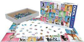 Yoga Dogs 1000-Piece Puzzle 