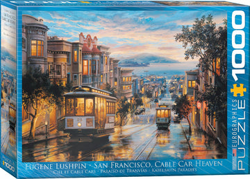San Francisco, Cable Car Heaven by Eugene Lushpin 1000-Piece Puzzle