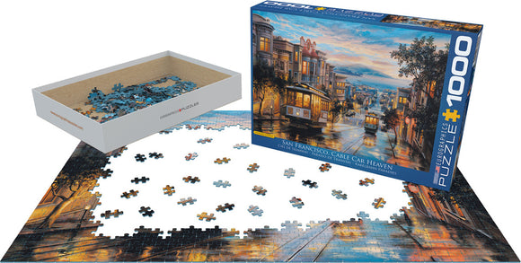 San Francisco, Cable Car Heaven by Eugene Lushpin 1000-Piece Puzzle